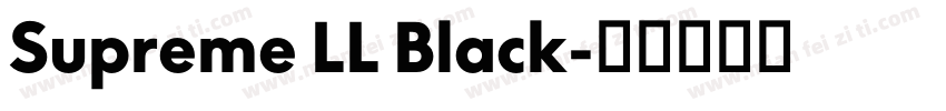 Supreme LL Black字体转换